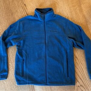 Men’s Columbia Soft Blue Fleece Outerwear